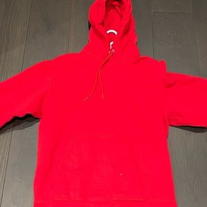 Plain Red oversized Hoodie